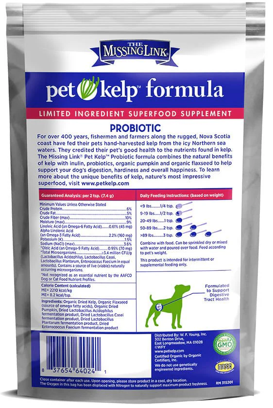 Missing Link Pet Kelp Probiotic Blend for Dogs, 8 oz - Image 2