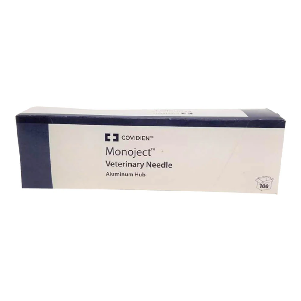 Monoject Needle, Aluminum Hub, 16g x 3/4", 100 ct - Image 1