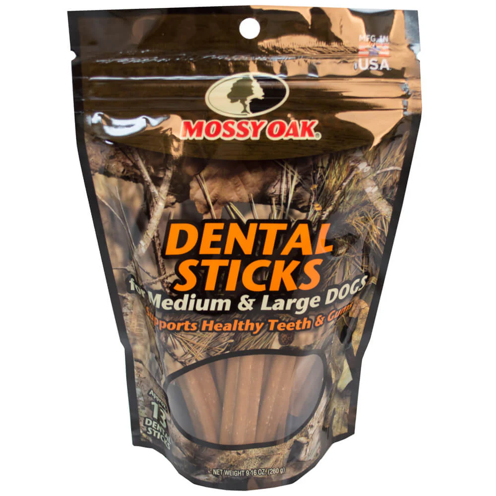 Mossy Oak Dental Sticks for Medium and Large Dogs, Approx 13 Dental Sticks - Image 1