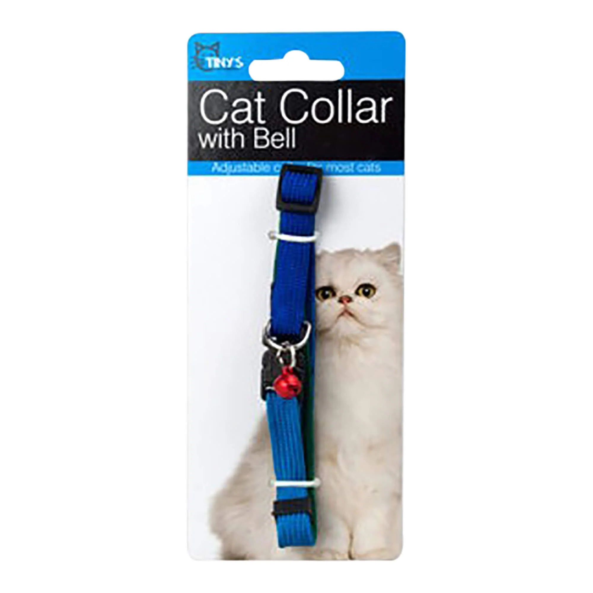 Multi-Color Cat Collar with Bell, Up to 20″L