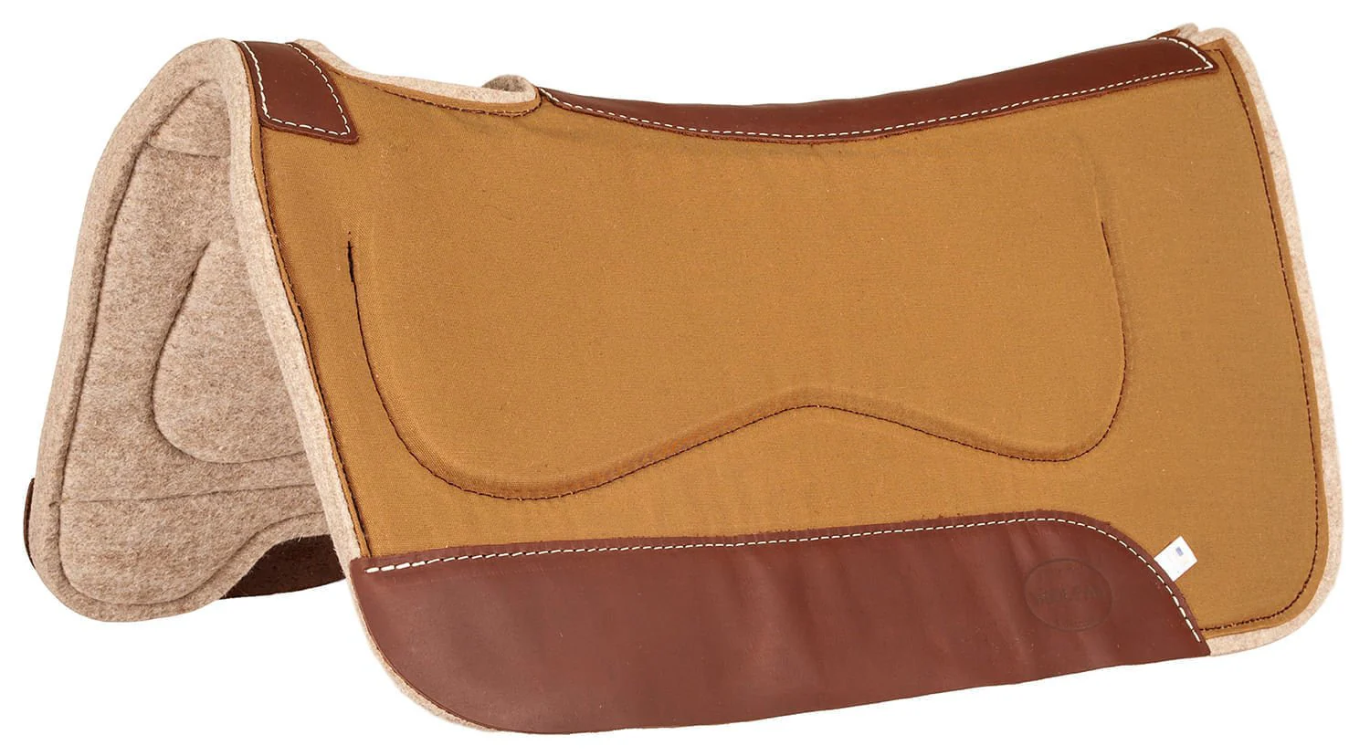Mustang Canvas and Wool Kidney Saddle Pad - Image 1
