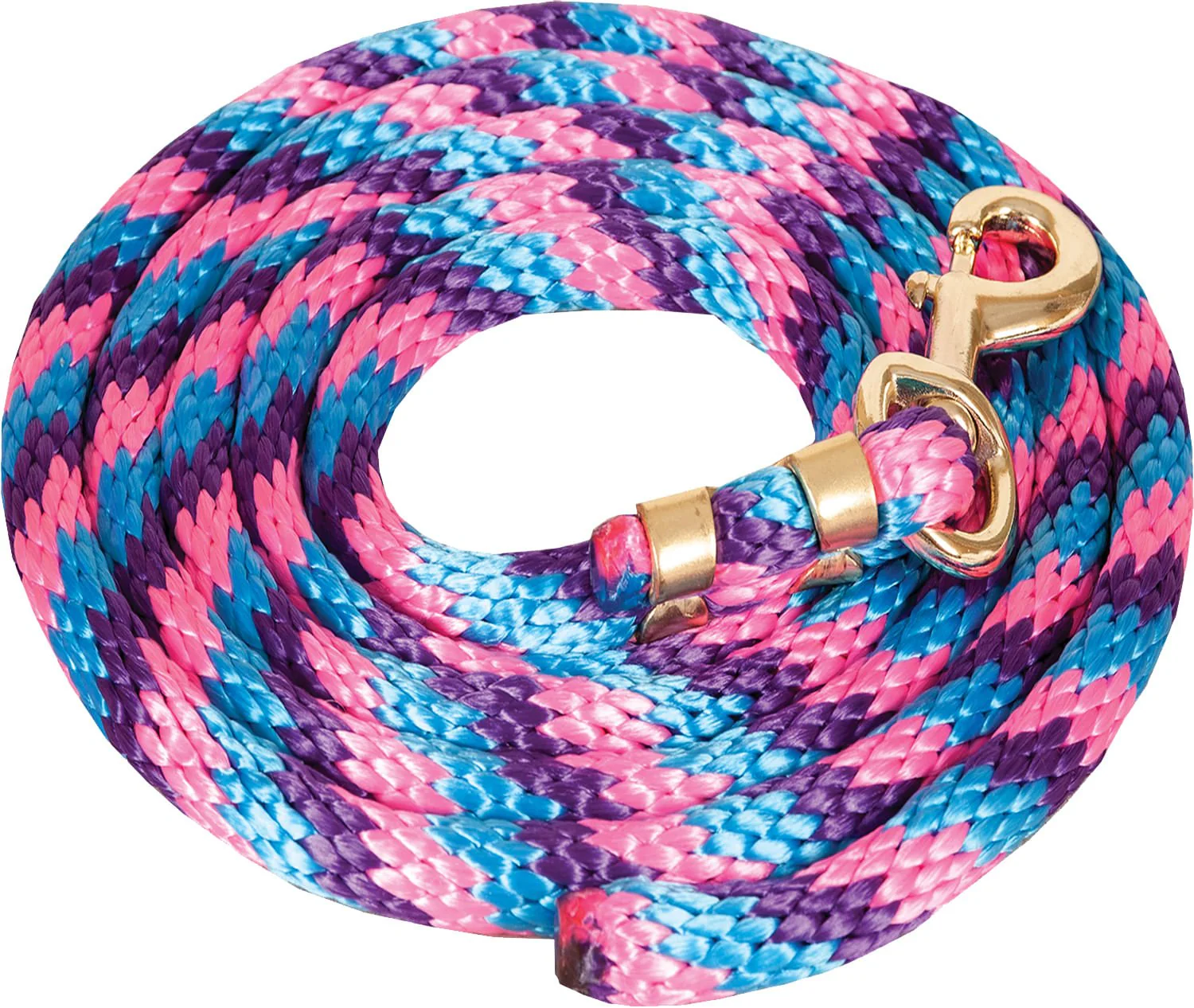 Mustang Colorful Poly Lead Rope with Bolt Snap - Image 3