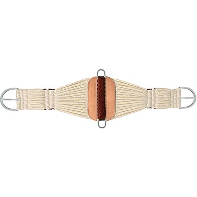 Mustang Cowboy Roper Cinch, 29 Strand,  White - Image 3