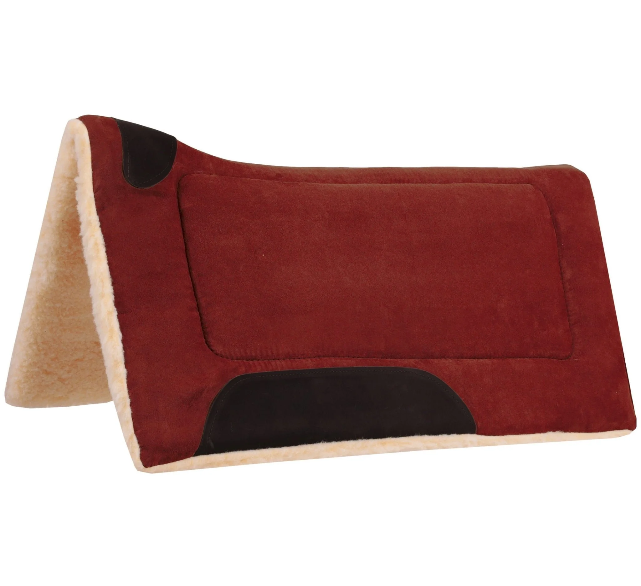 Mustang Faux Suede Contoured Saddle Pad - Image 1