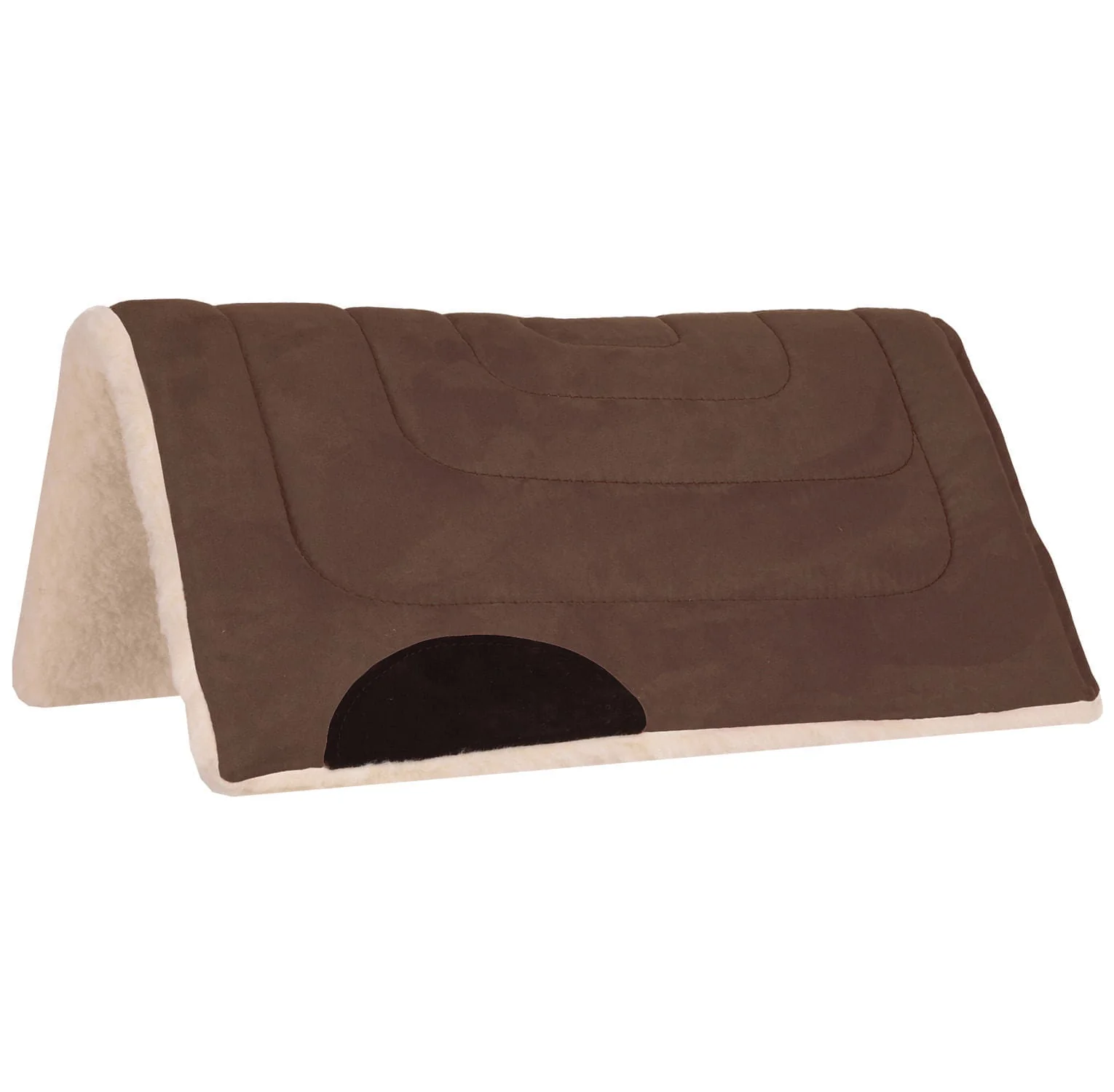 Mustang Faux Suede Pony Saddle Pad, 24" x 24" - Image 1