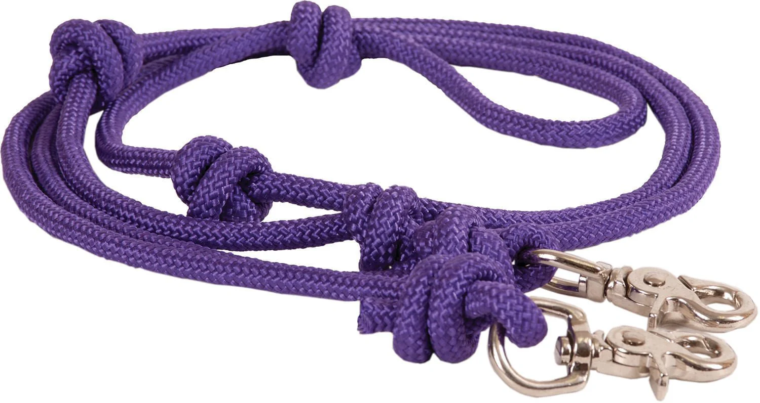 Mustang Mountain Rope 8' Knotted Barrel Rein - Image 3