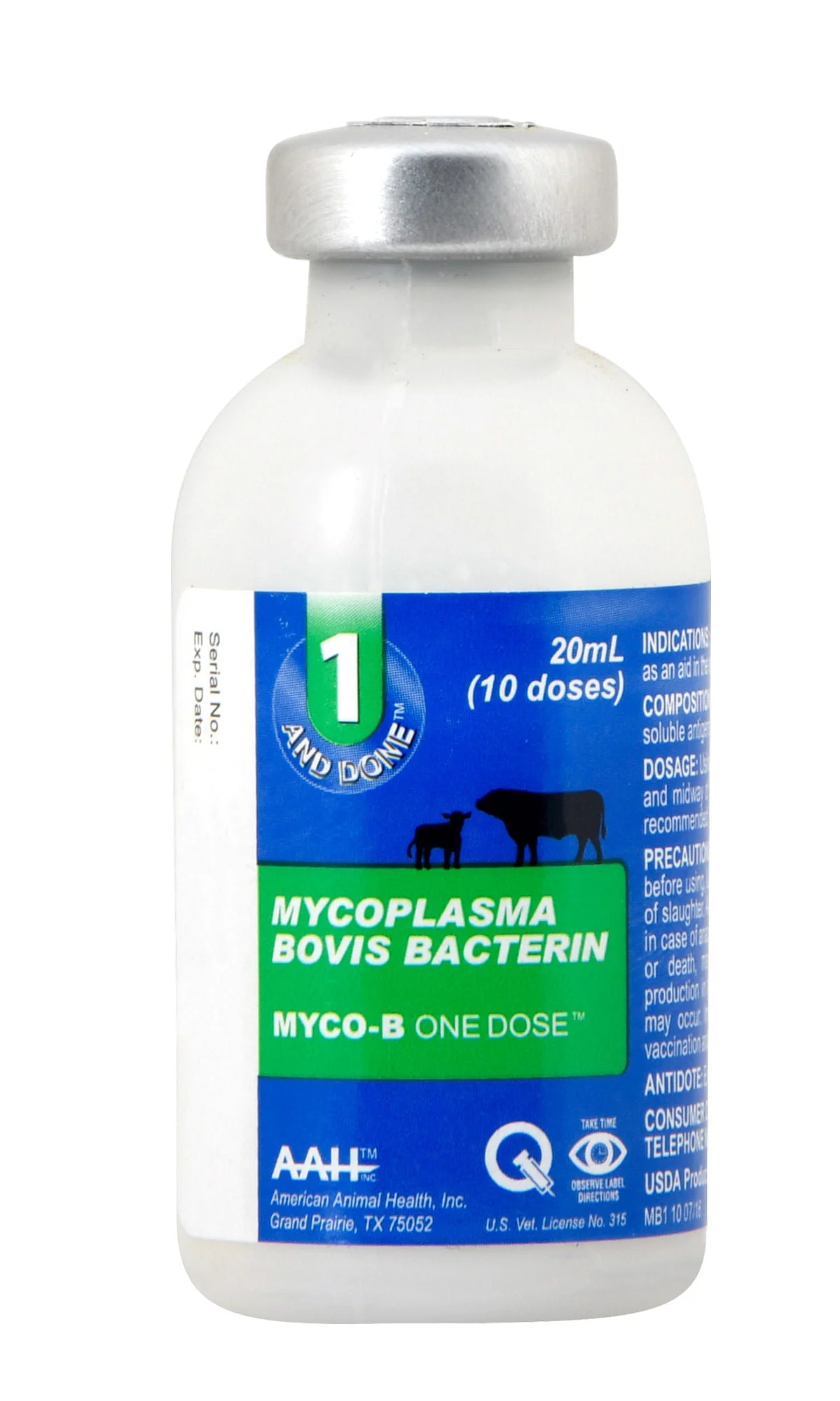 Myco-B One Dose, 1 And Done Cattle Vaccine - Image 1