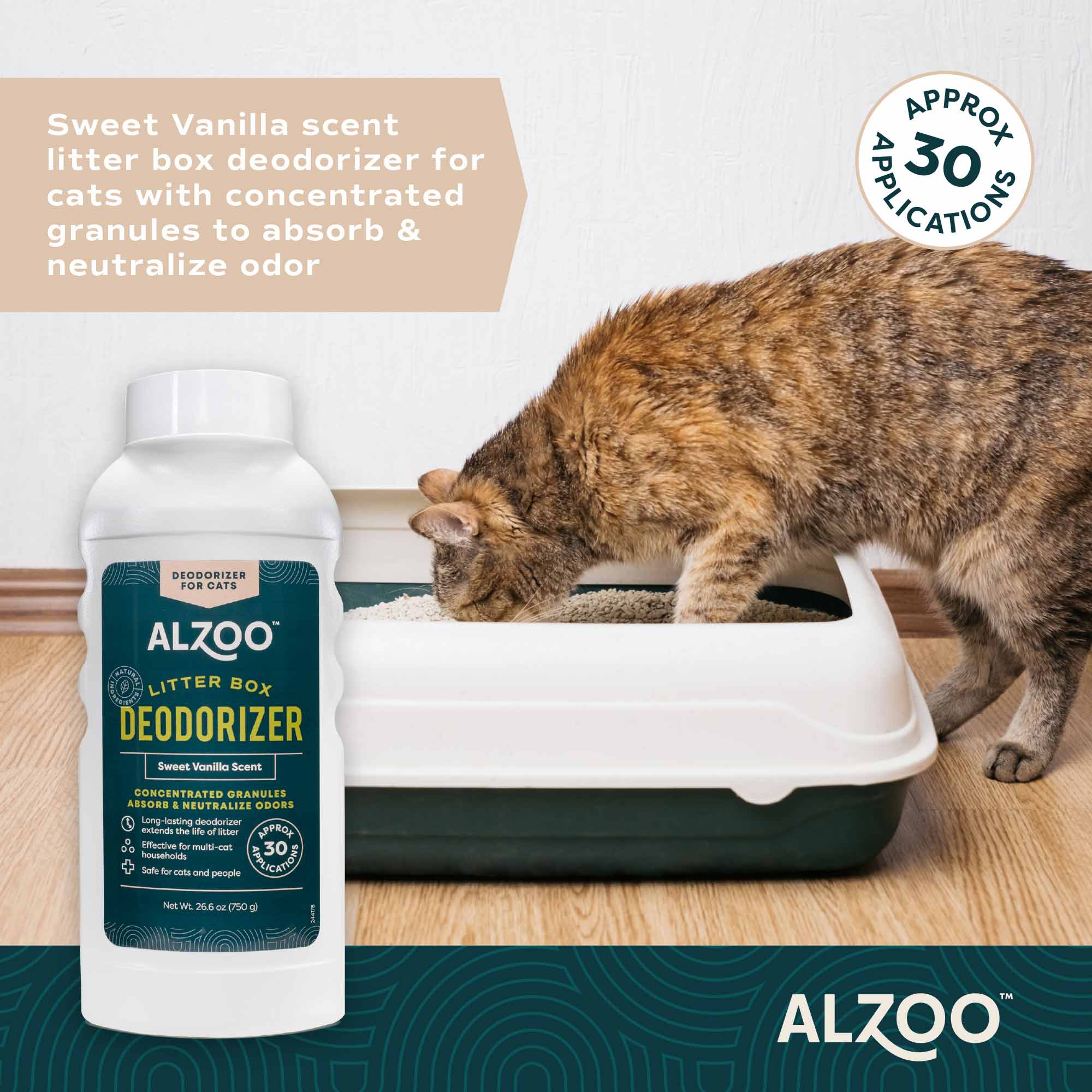 Natural Mineral-Based Concentrated Cat Litter Scented Deodorizer for Odor Control, 26.6 oz - Image 3