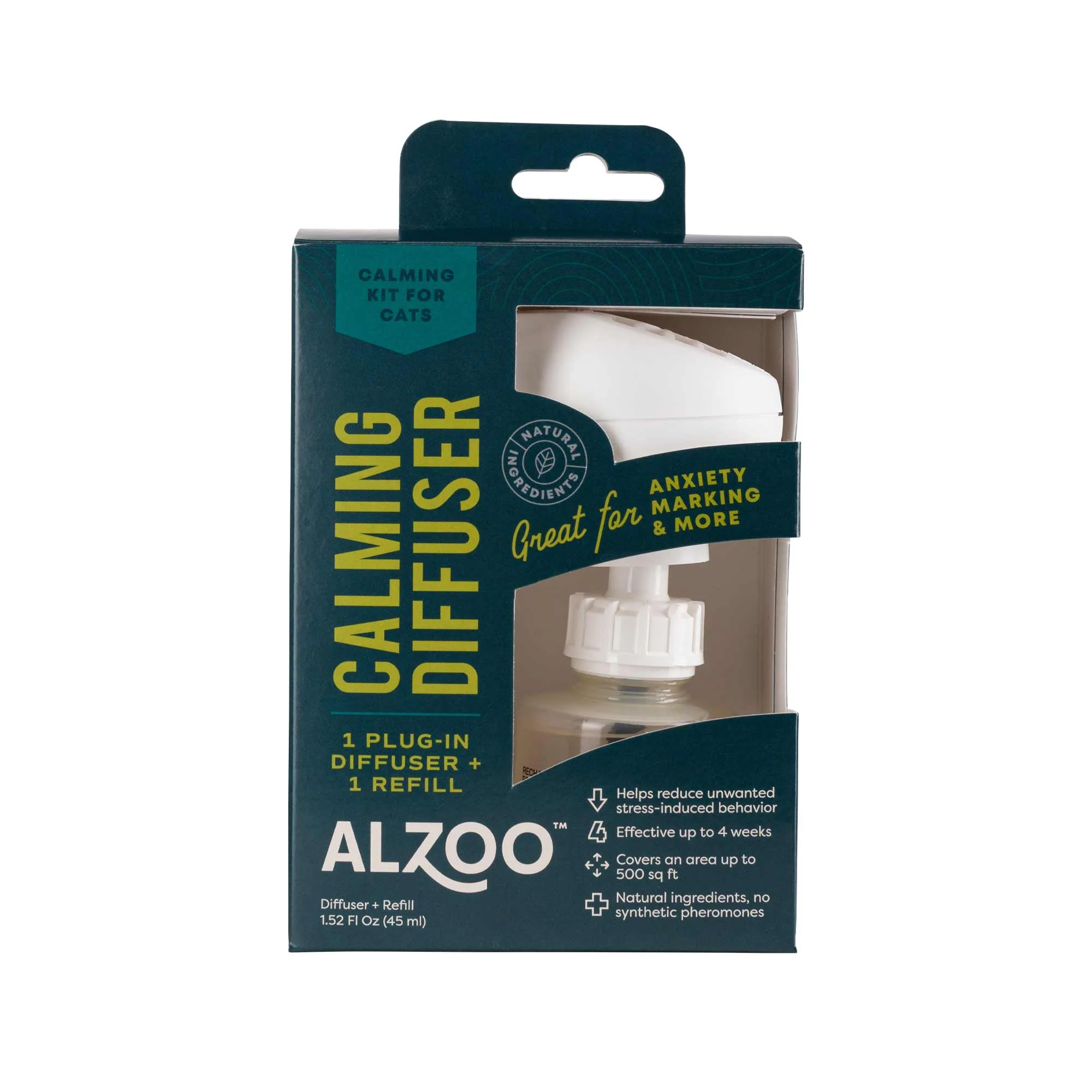 Natural Plant-Based Calming Plug-In Home Diffuser Kit & Refills for Cats - Image 1