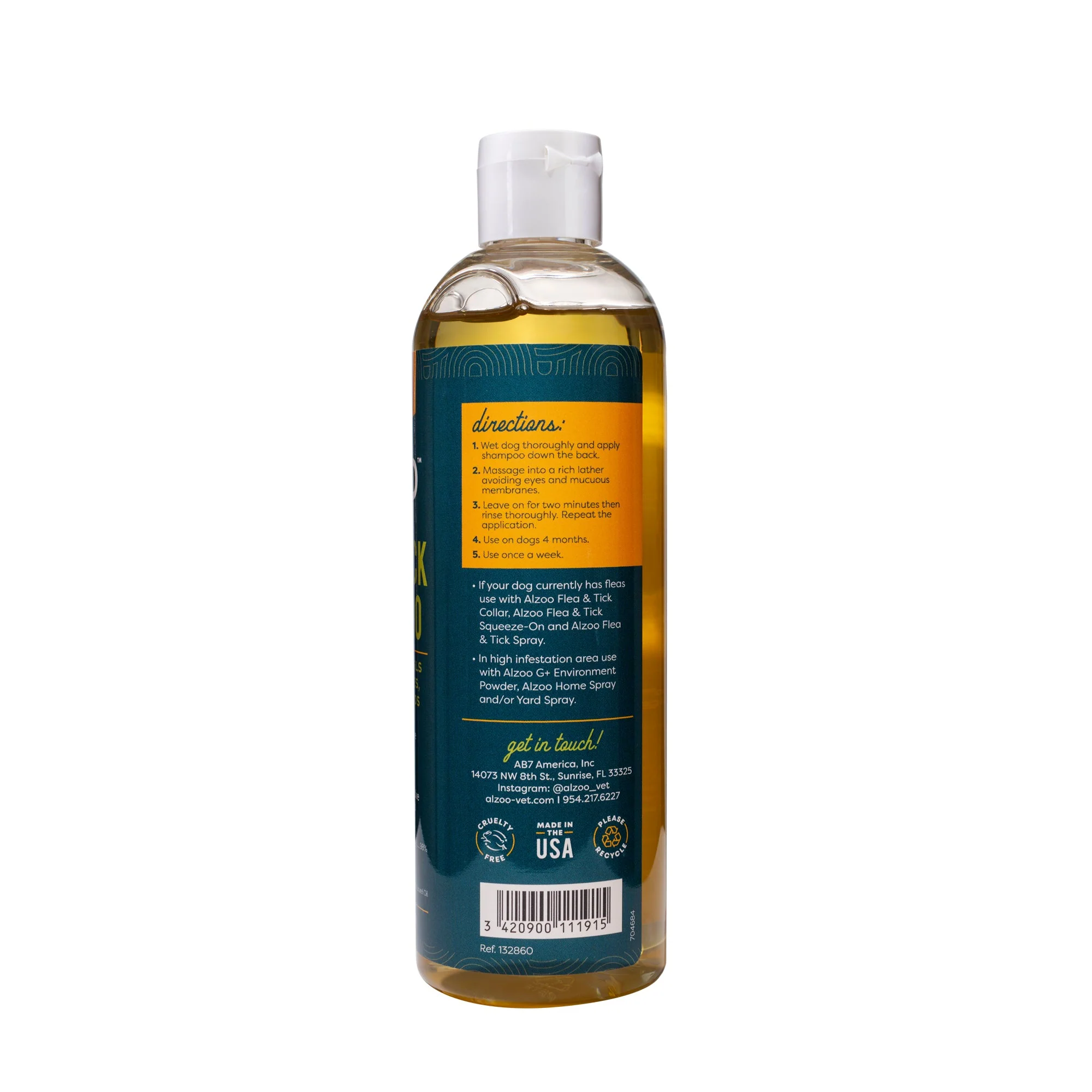 Natural Plant-Based Peppermint & Cedarwood Flea & Tick Shampoo for Dogs & Cats, 12 oz - Image 3