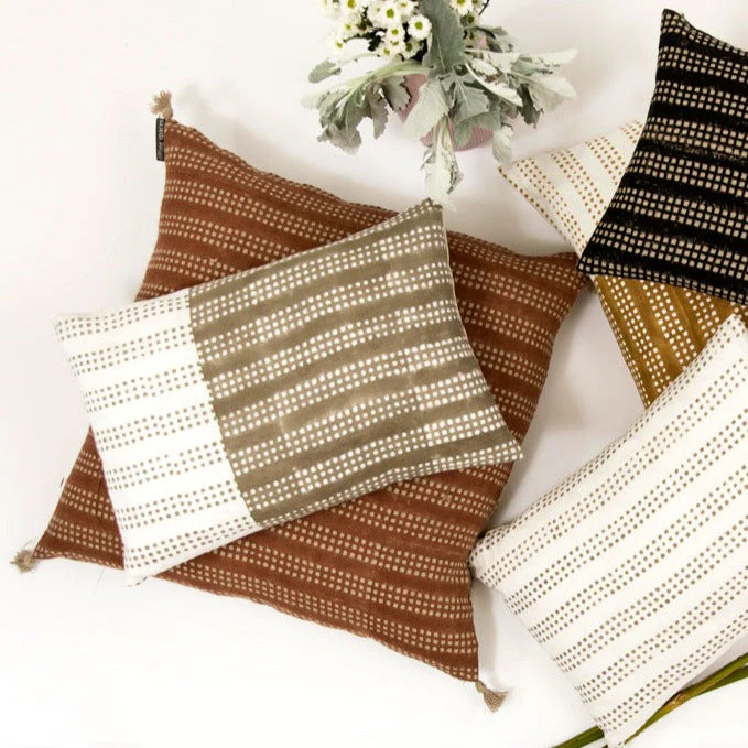 Nepsa Gray Band Pillow - Image 2