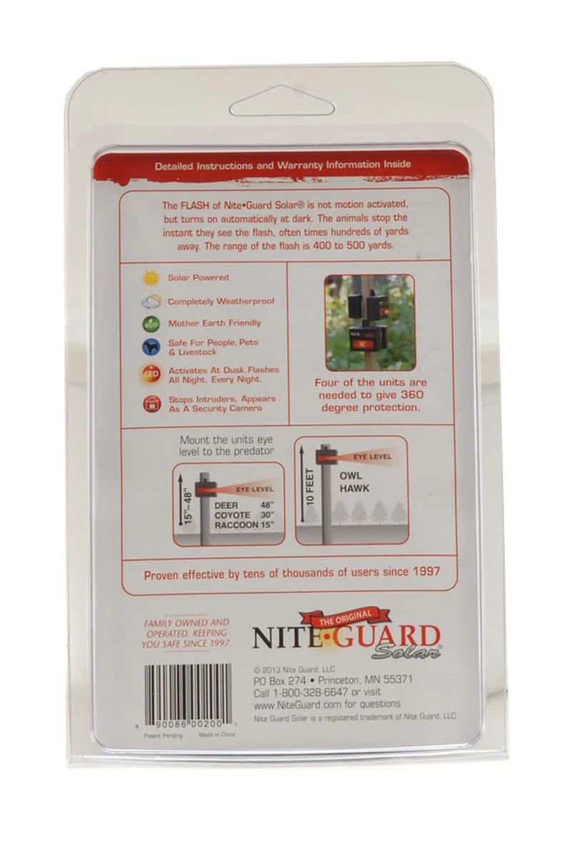 Nite Guard Solar Flash Animal Repellent Device - Image 3