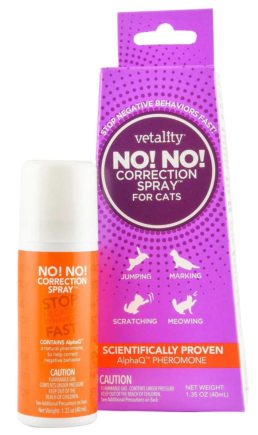 No! No! Correction Spray for Cats, 1.35 oz - Image 1