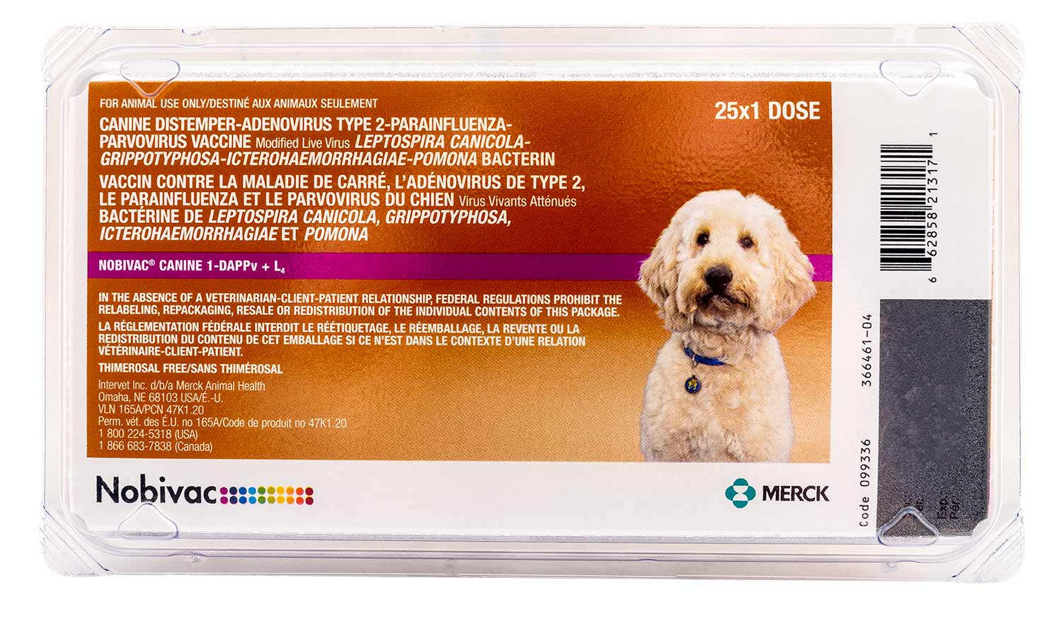 Nobivac Canine 1-DAPPv+L4 (9-way shot) Dog Vaccine - Image 1