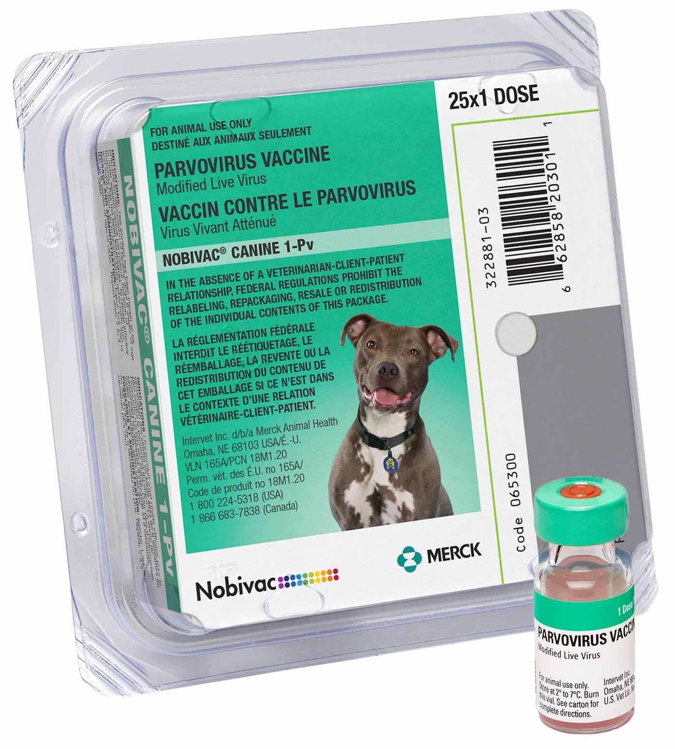 Nobivac Canine 1-Pv Parvo Vaccine for Dogs, Box - Image 1