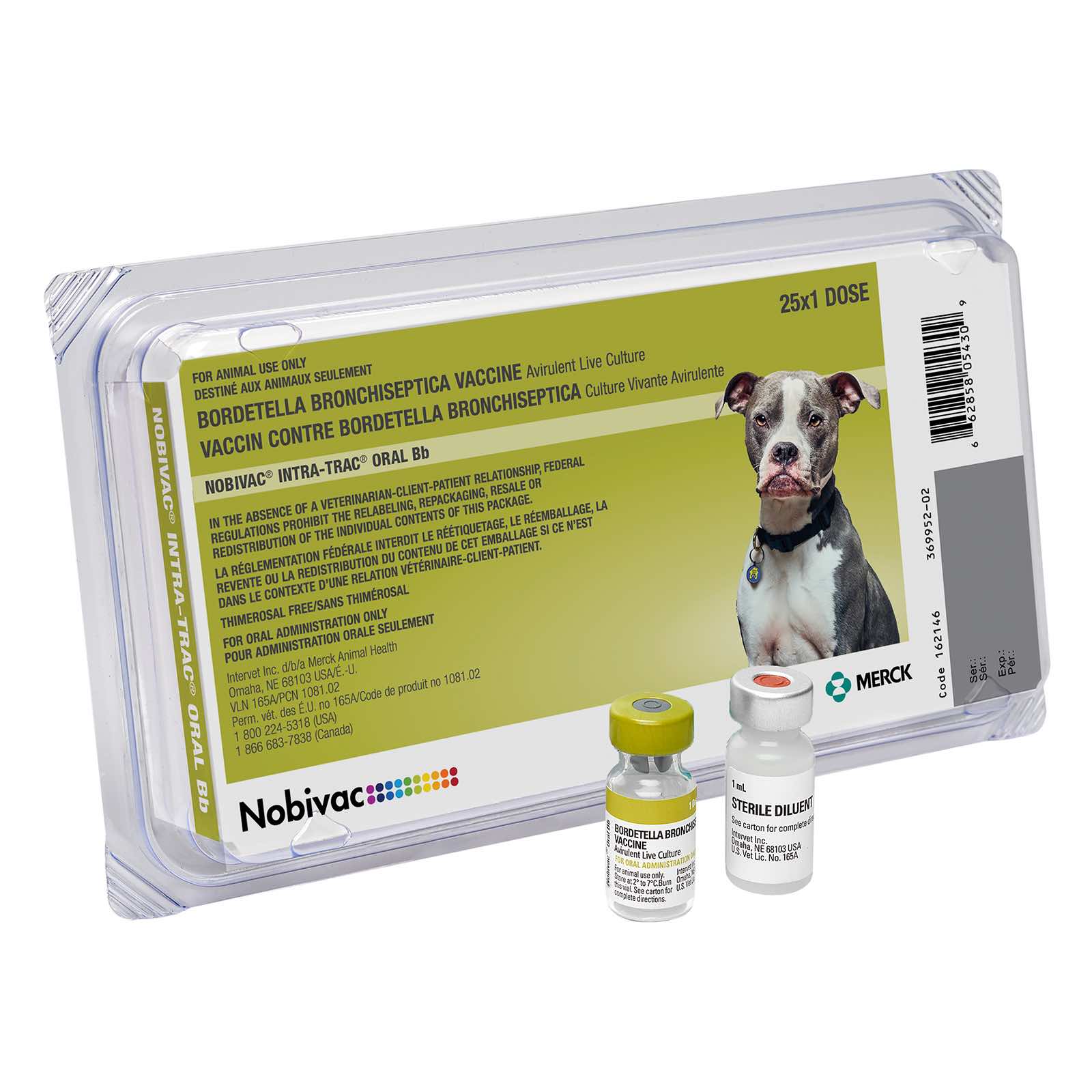 Nobivac Intra-Trac Oral Bb Dog Vaccine, 25 x 1 Doses - Image 1