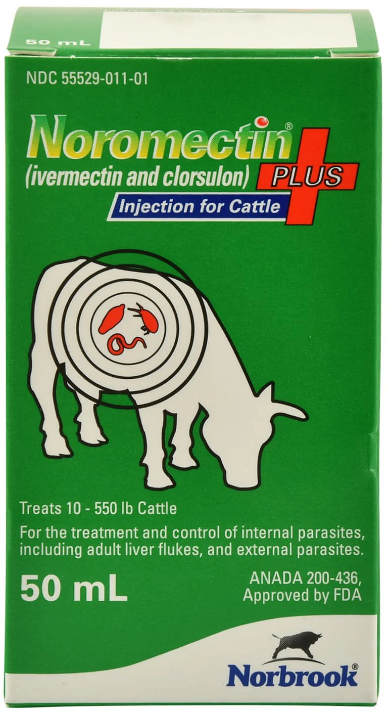Noromectin Plus Injection Cattle Dewormer - Image 1