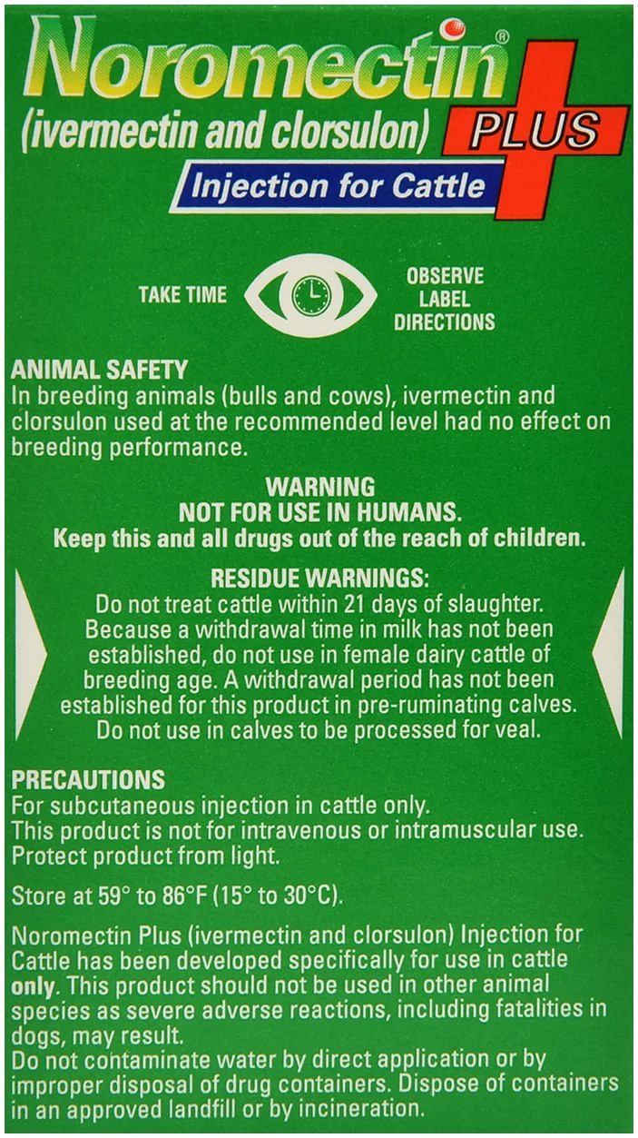 Noromectin Plus Injection Cattle Dewormer - Image 3