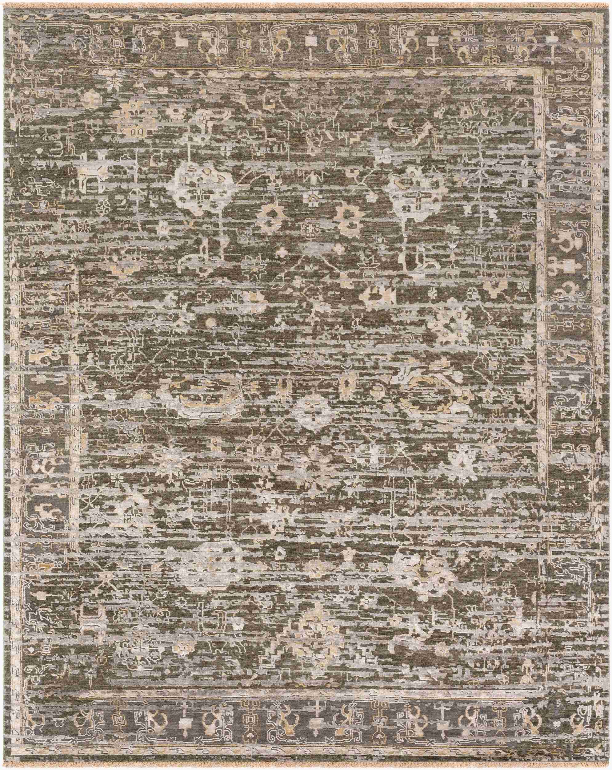 Notting Hill Rug | Dark Green | NTL2301 - Image 1