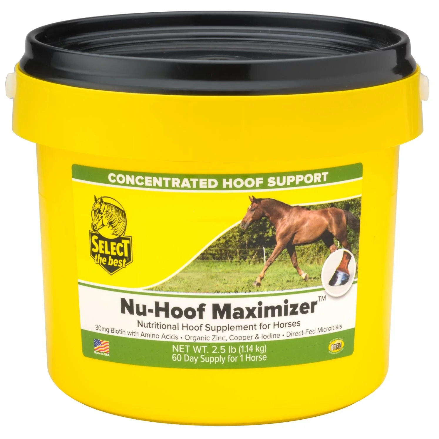 Nu-Hoof Maximizer Concentrated Hoof Supplement for Horses – Biotin & Amino Acid Formula - Image 1