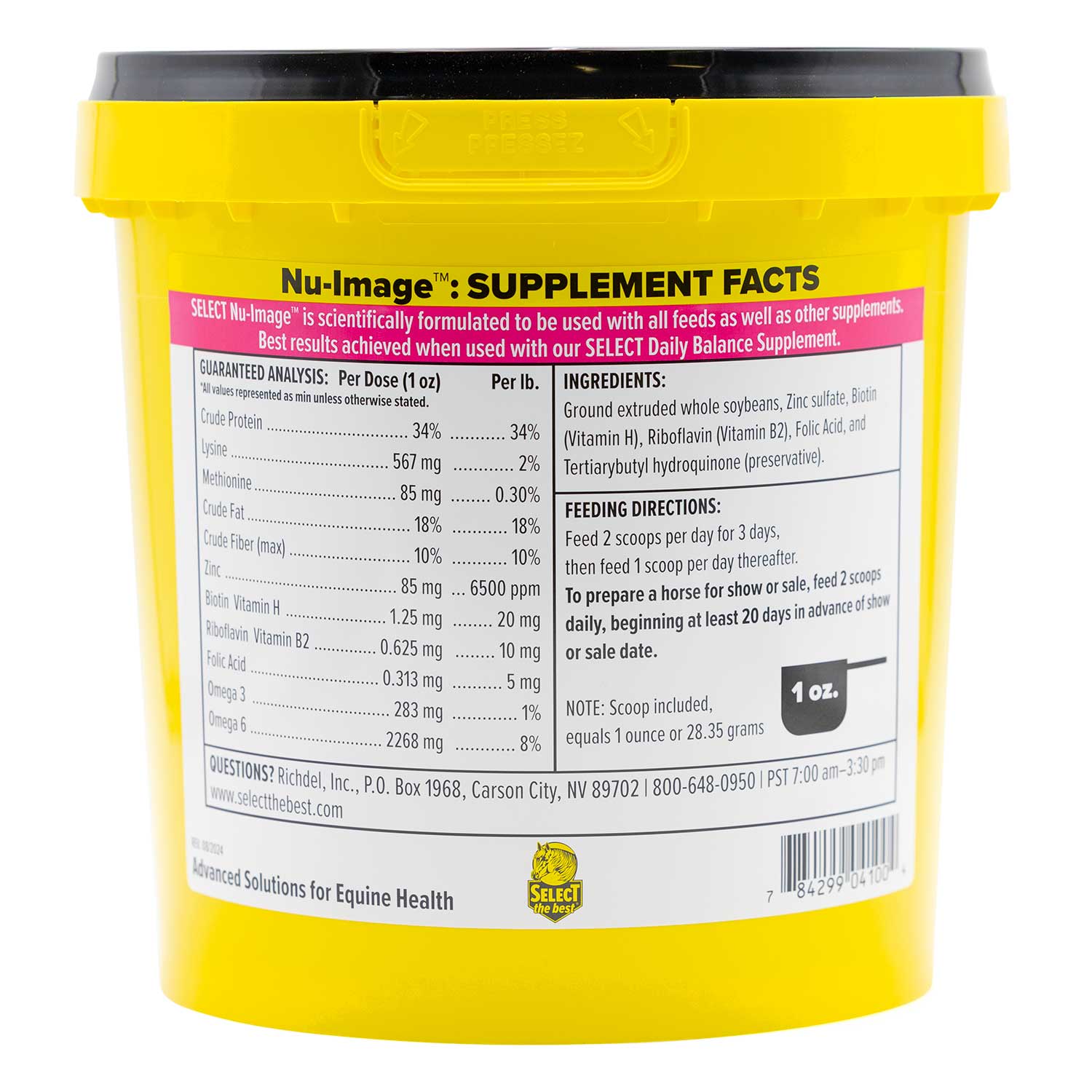 Nu-Image Coat, Mane & Tail Supplement for Horses – Biotin, Omega Fatty Acids & Zinc for Healthy Hair Growth - Image 3