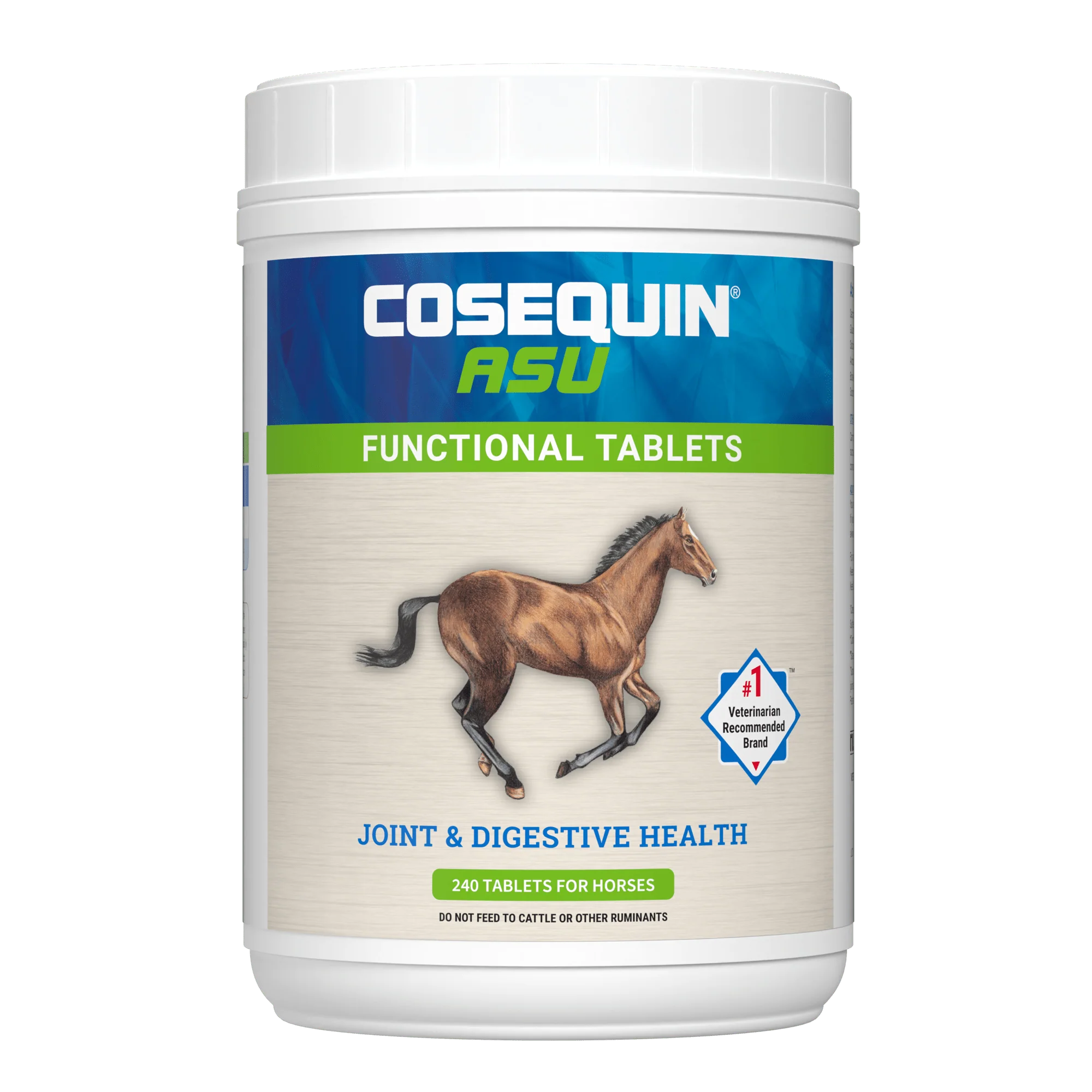 Nutramax Cosequin ASU Joint & Digestive Health Functional Tablets for Horses, 240 Tablets - Image 1
