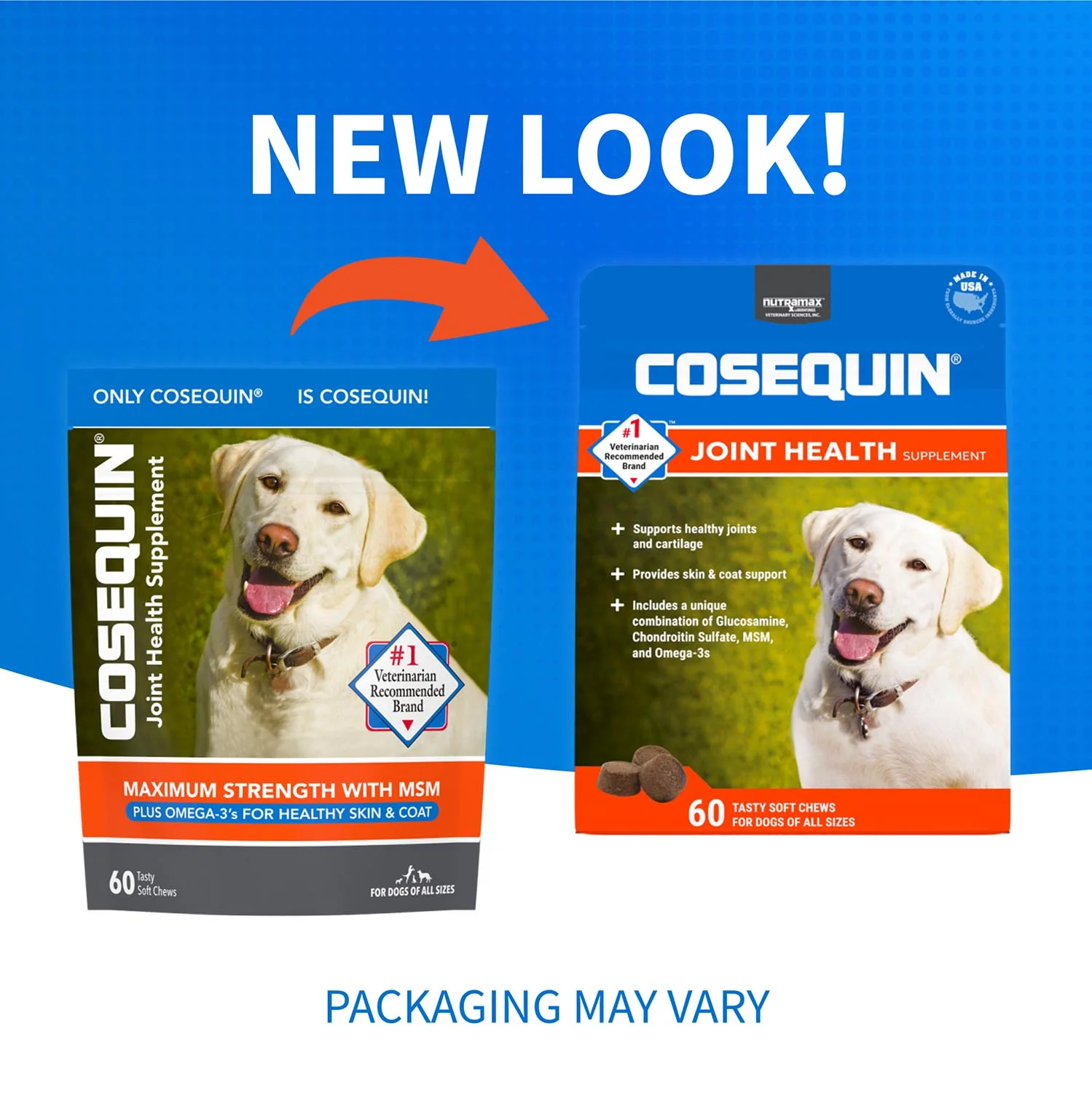 Nutramax Cosequin Joint Health Supplement for Dogs - With Glucosamine, Chondroitin, MSM, and Omega-3's - Image 2