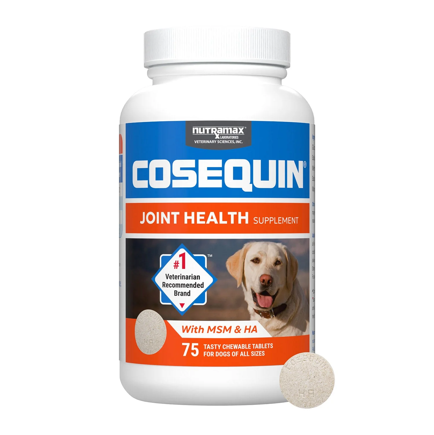 Nutramax Cosequin Maximum Strength Joint Health Plus MSM & Ha Supplement for Dogs - Image 1