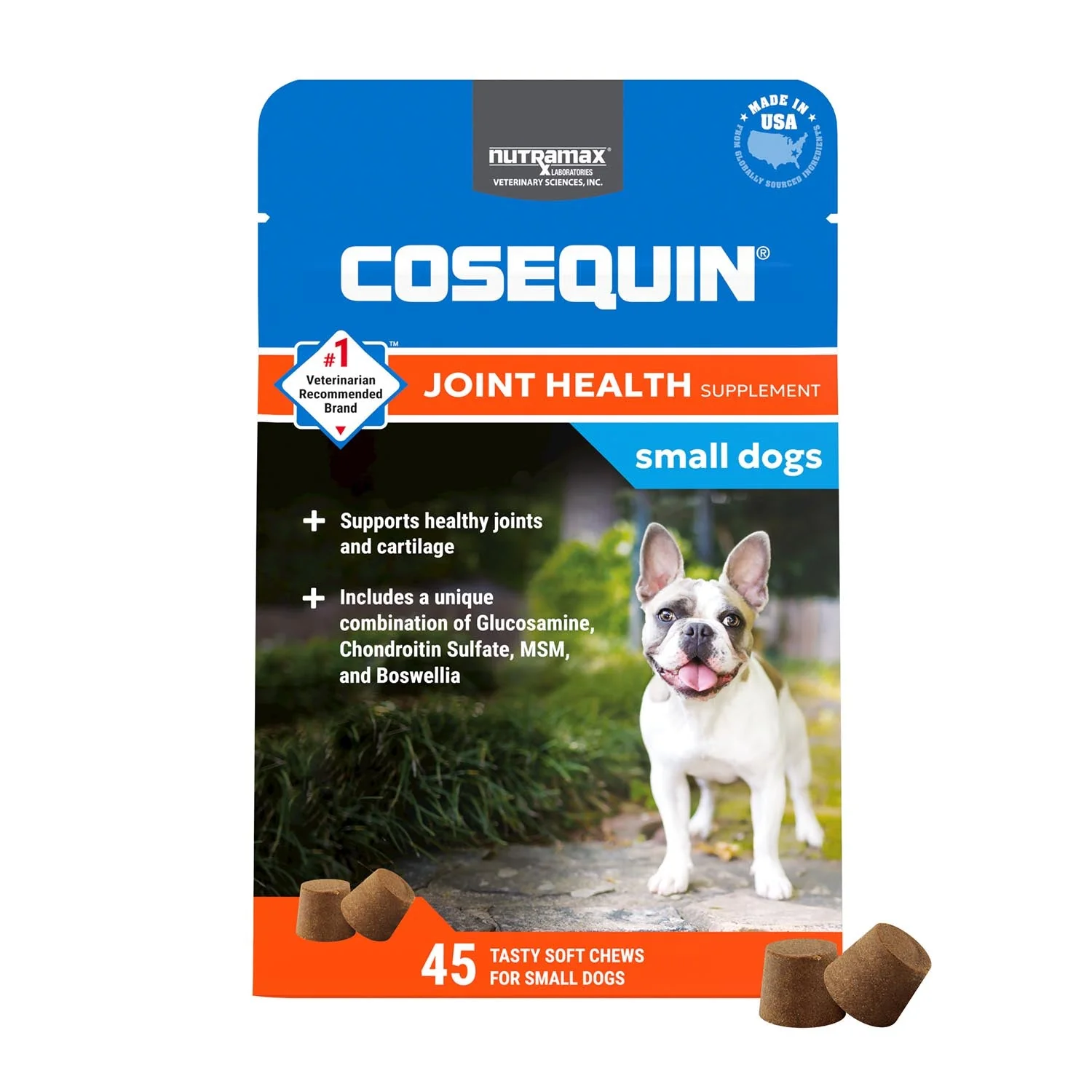 Nutramax Cosequin Mini Plus MSM Professional Line, 45 Soft Chews - Image 1