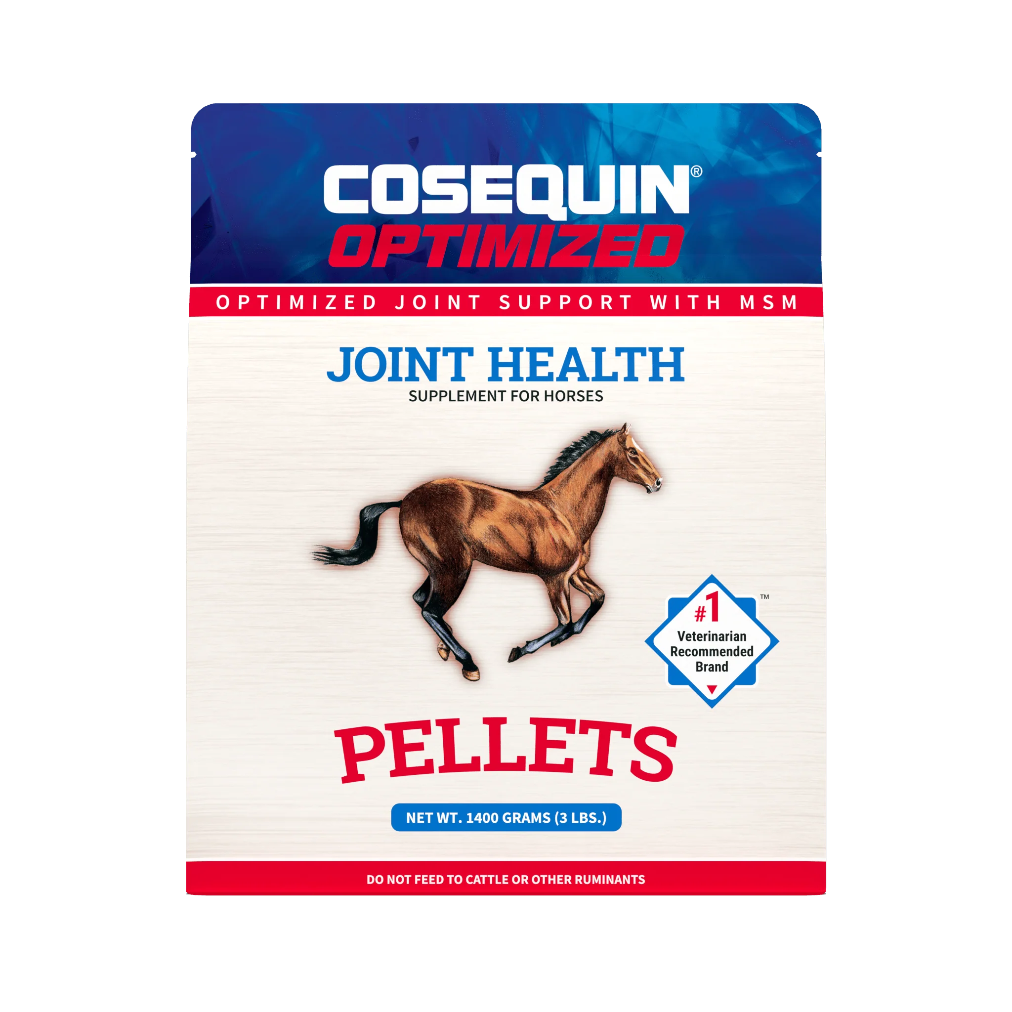 Nutramax Cosequin Optimized Pellets with MSM Joint Health Supplement for Horses, 1400 Grams - Image 1