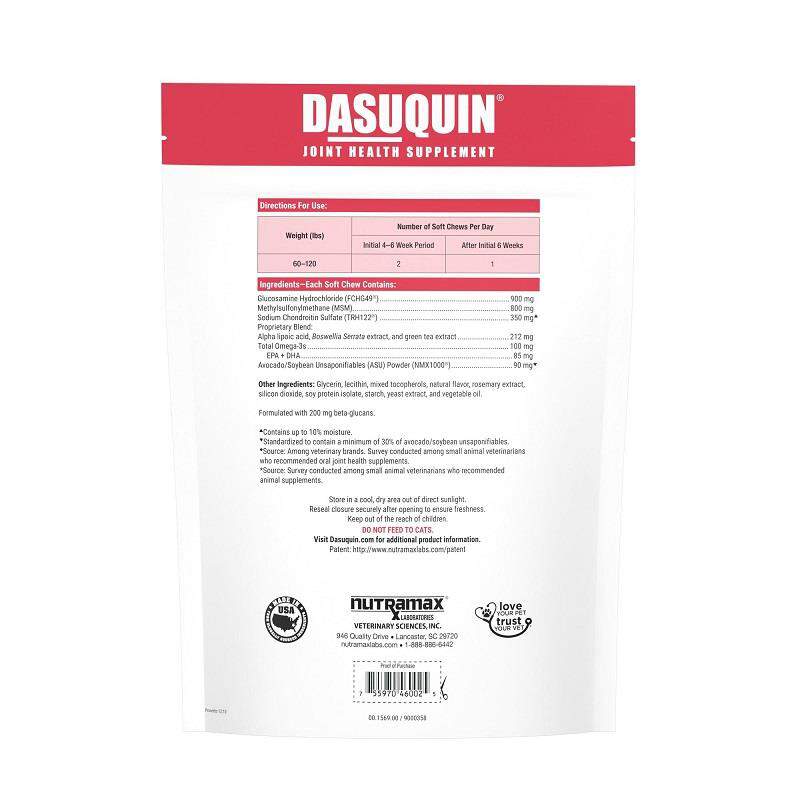Nutramax Dasuquin Senior Joint Health Supplement for Dogs, 84 Soft Chews - Image 2