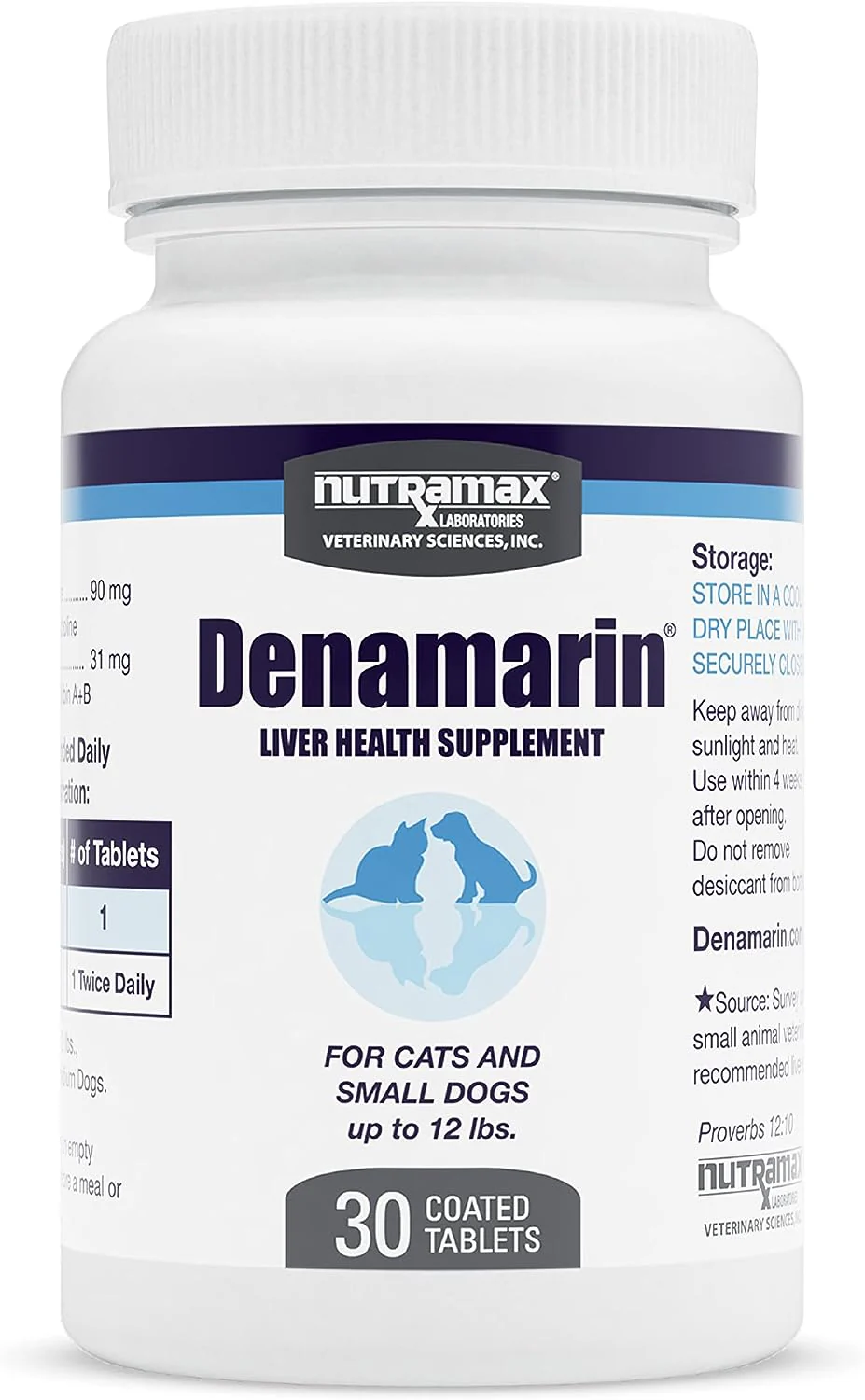 Nutramax Denamarin Liver Health Tablets for Dogs and Cats - Image 1