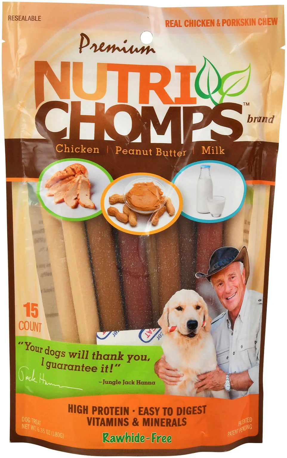 Nutri Chomps Variety 5" Twists Flavor Pack – 15 Count, Rawhide Free - Image 1