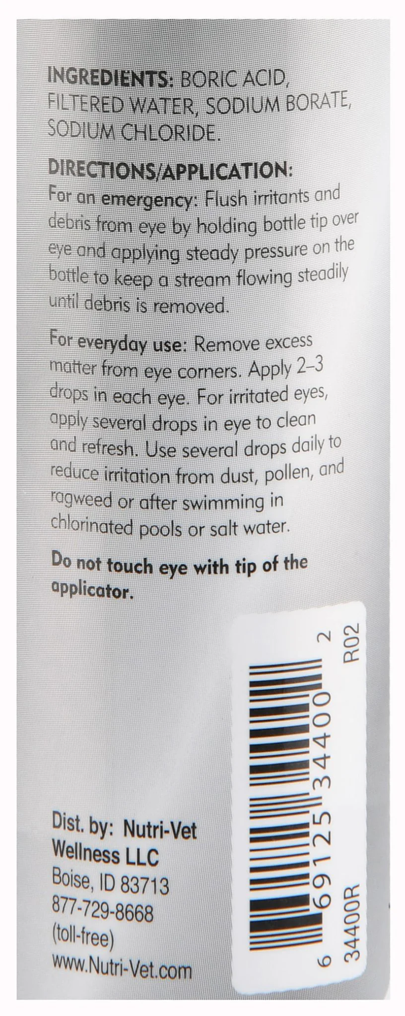Nutri-Vet Eye Rinse Liquid for Dogs, 4 oz - Image 2