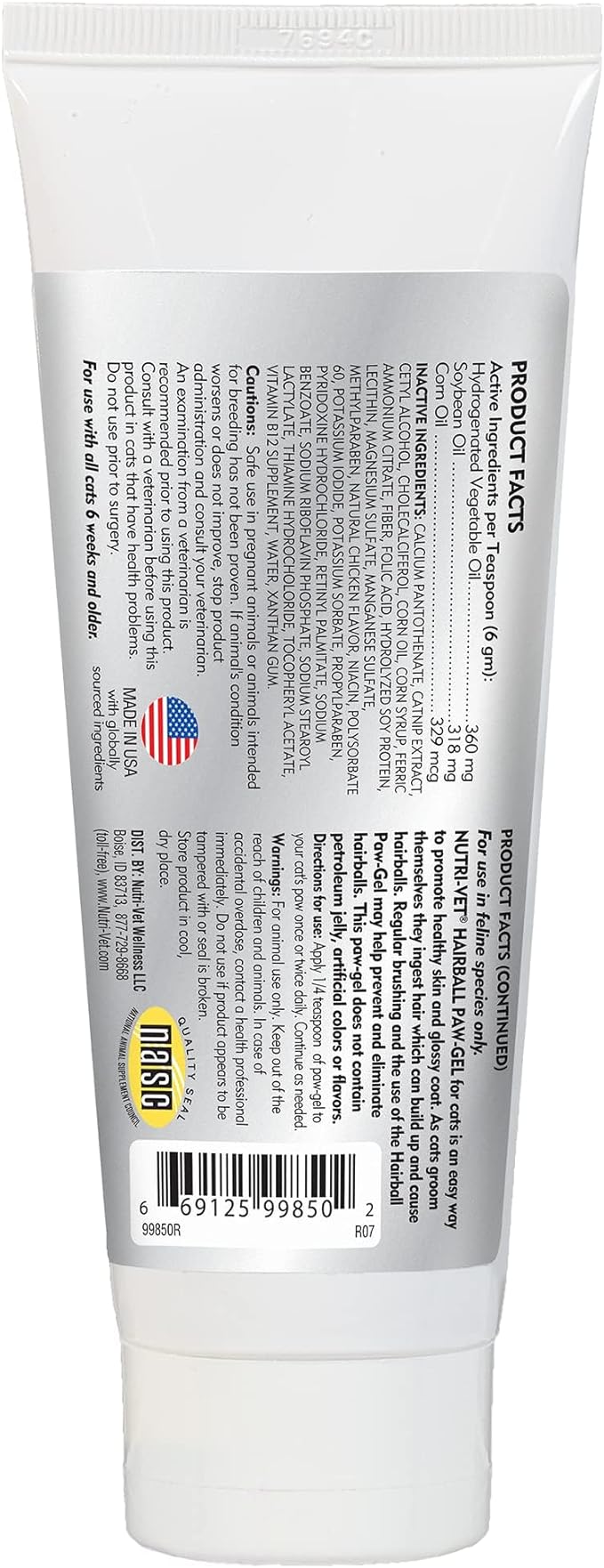 Nutri-Vet Hairball Paw-Gel for Cats - Image 2