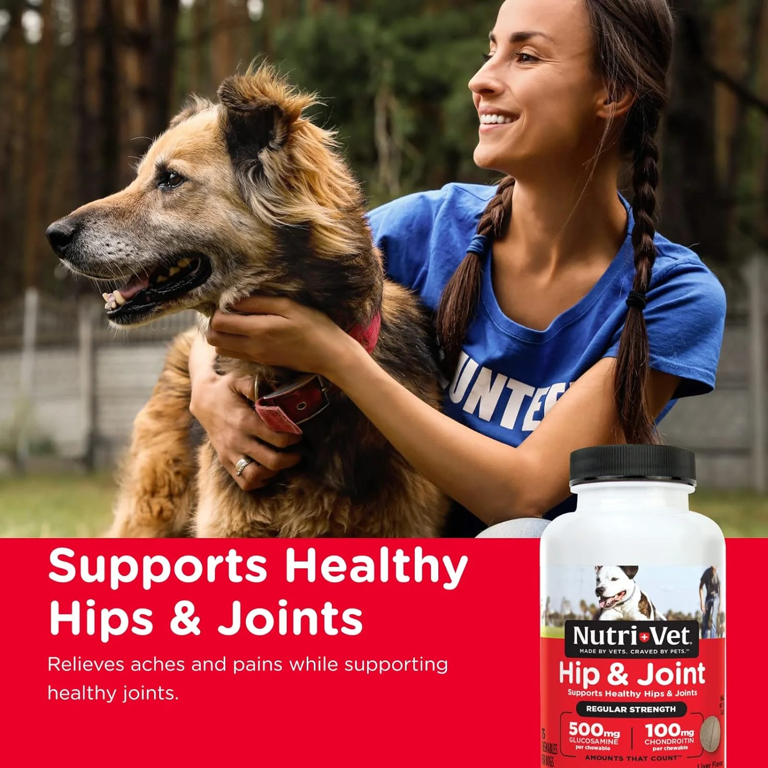 Nutri-Vet Hip & Joint Regular Strength Chewables for Dogs - Image 2