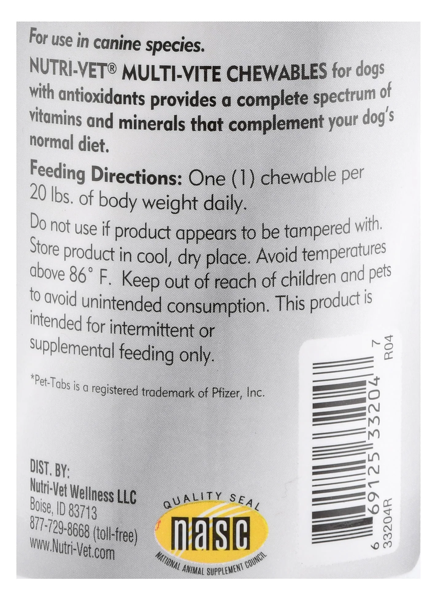 Nutri-Vet Multi-Vite Chewables for Dogs - Image 2