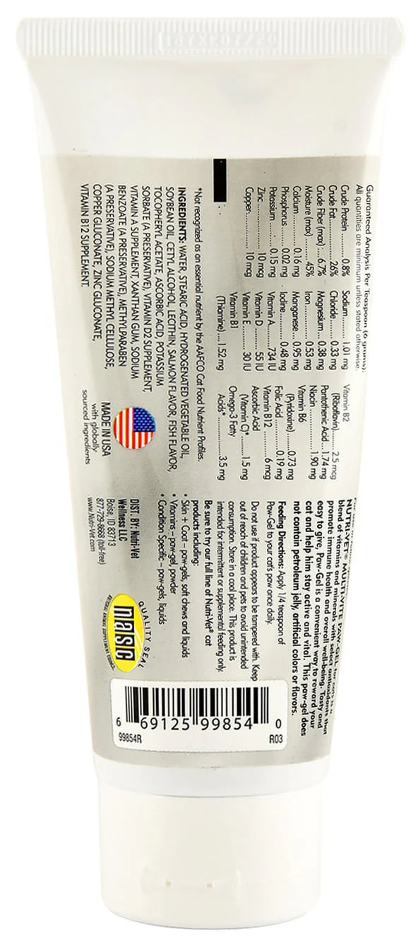 Nutri-Vet Multi-Vite Paw Gel for Cats - Image 2
