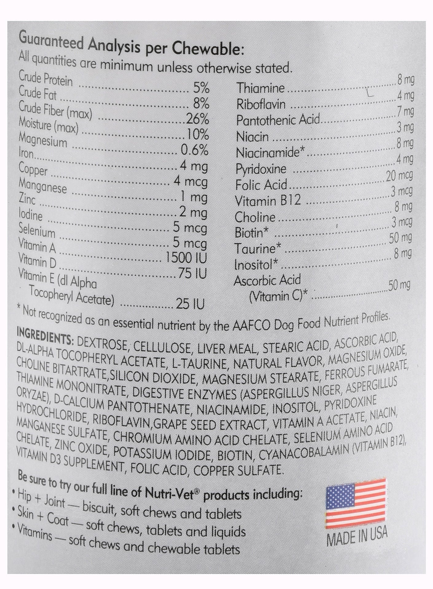 Nutri-Vet Senior-Vite Chewables for Dogs - Image 3