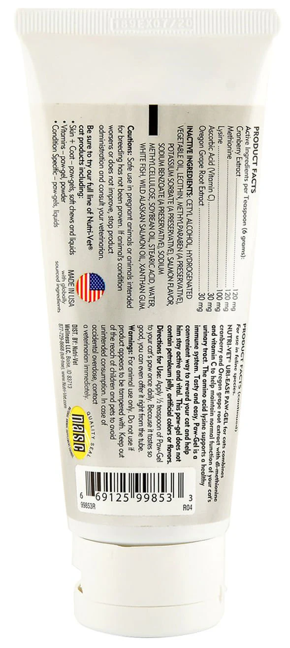 Nutri-Vet Uri-Ease Paw Gel for Cats - Image 2