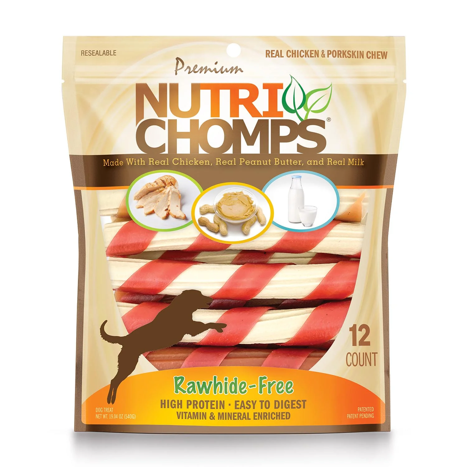 NutriChomps Rawhide-Free Wrapped Twist Dog Chews - Image 3