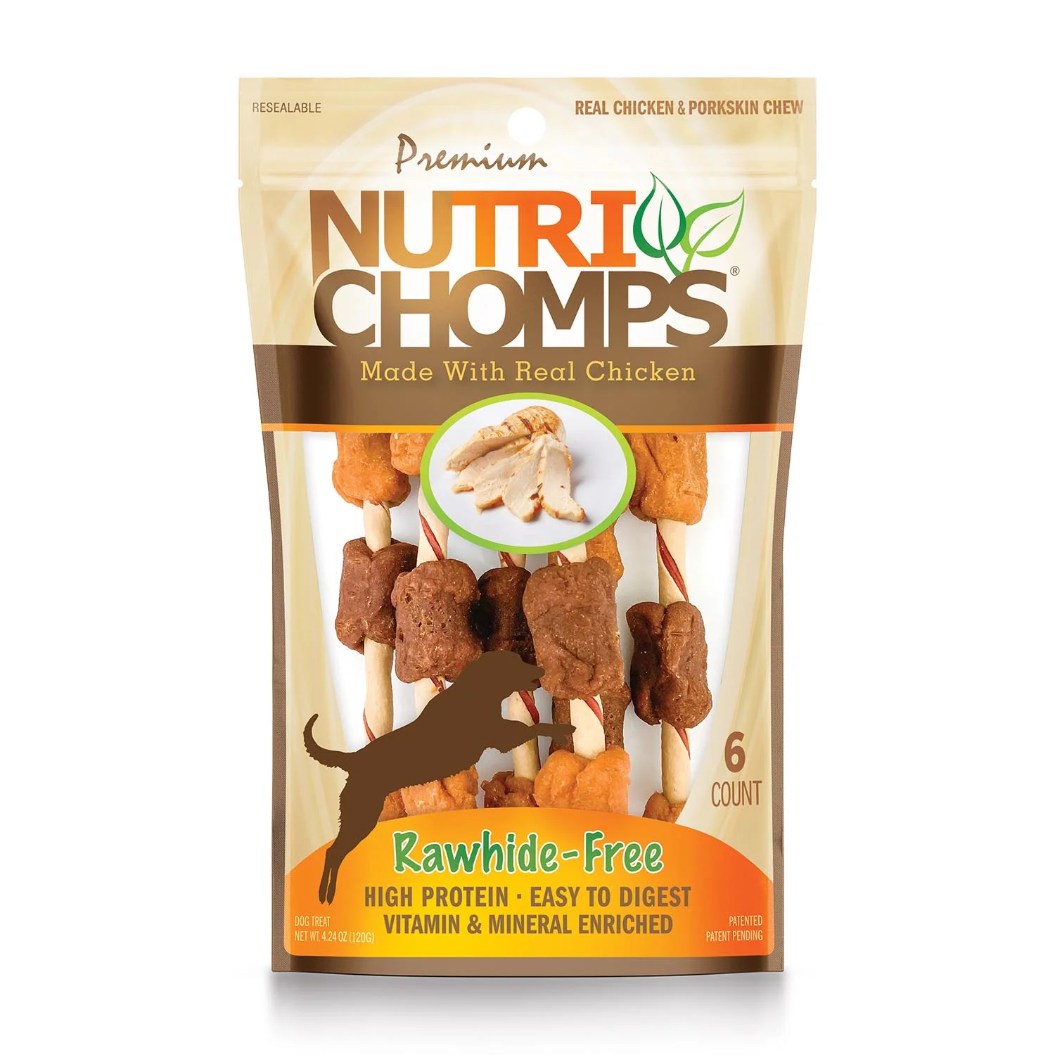 NutriChomps Chicken & Duck Kabob, 6 ct - Image 1
