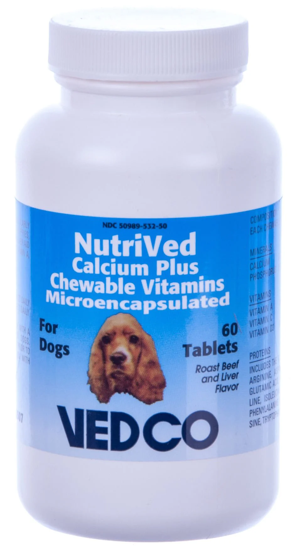 NutriVed Calcium Plus Chewable Tabs for Dogs - Image 1