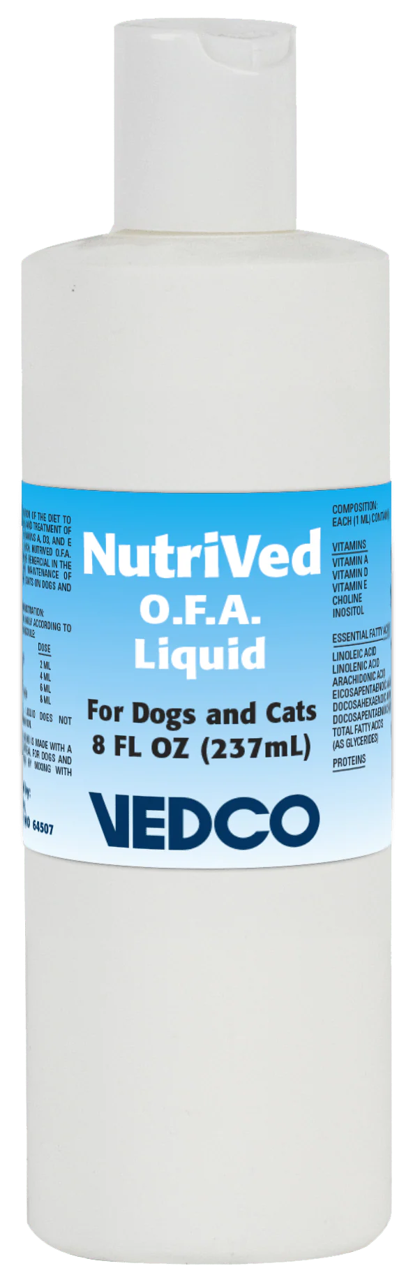 NutriVed O.F.A. Liquid for Cats & Dogs, 8 oz – Joint, Skin & Coat Support - Image 1