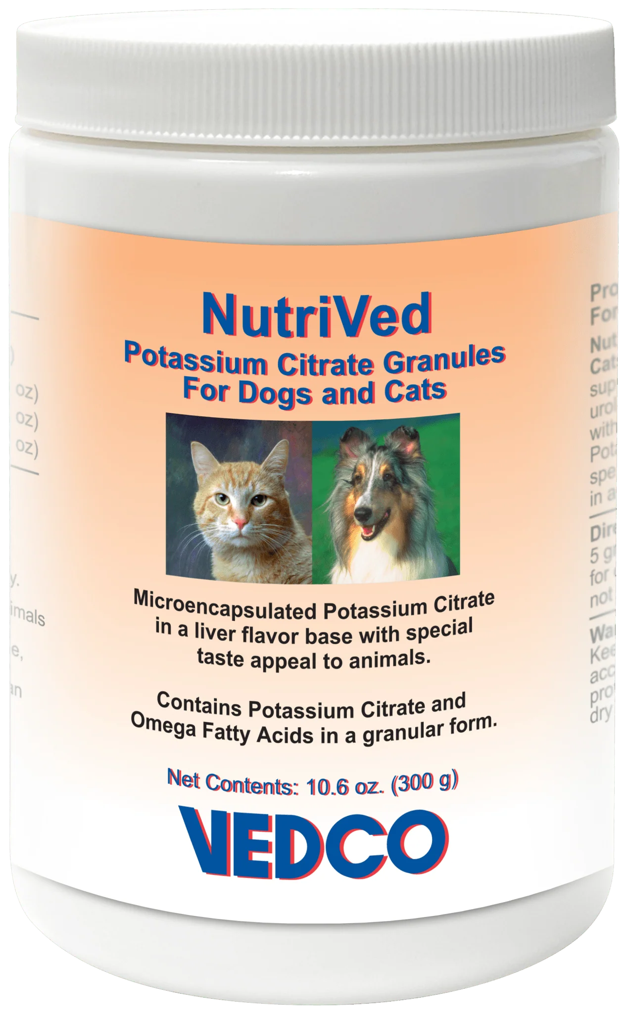NutriVed Potassium Citrate Granules for Dogs & Cats, 300g – Urinary Stone Prevention - Image 1