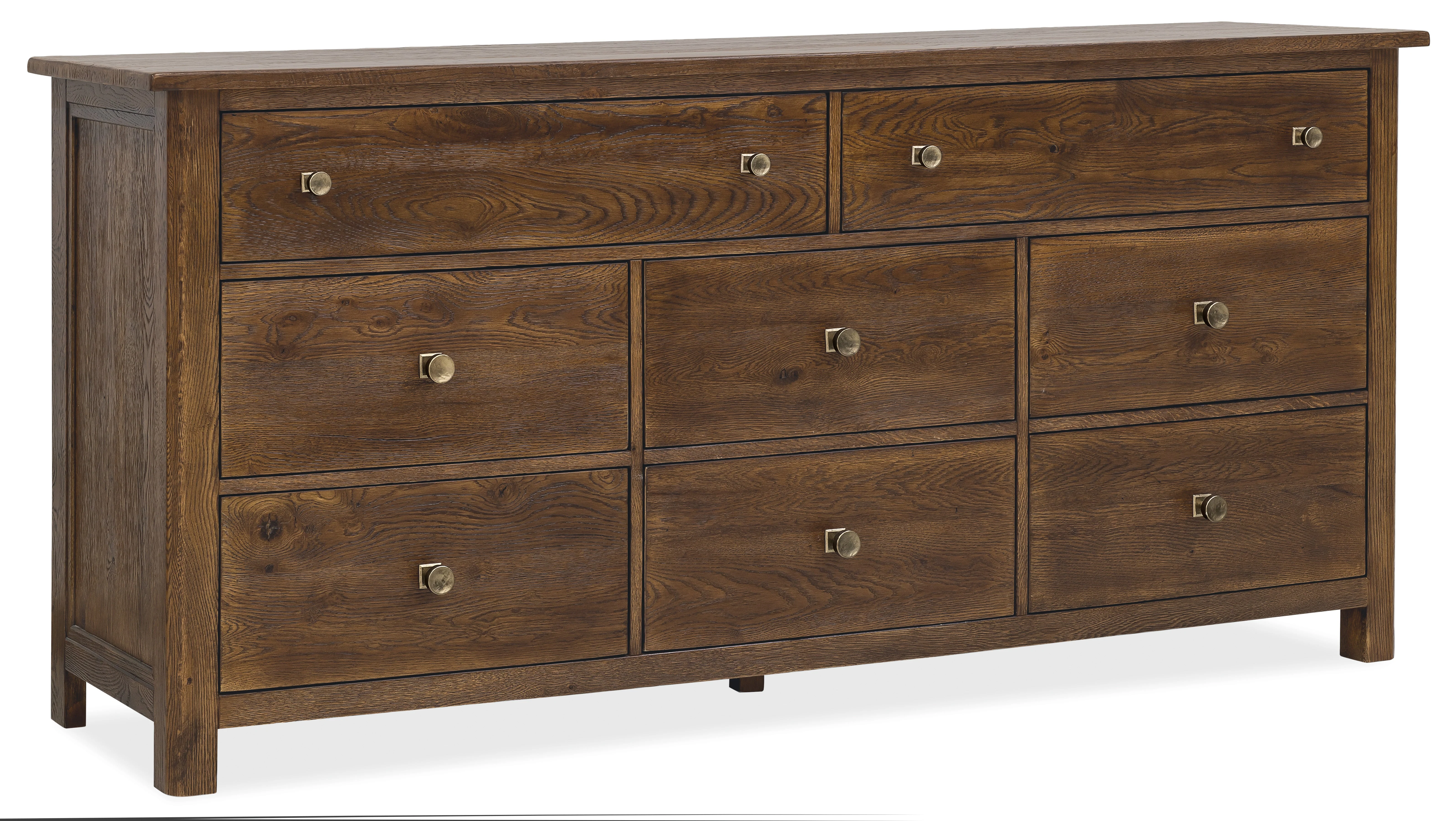 Driftwood Eight-Drawer Dresser | Worn Saddle