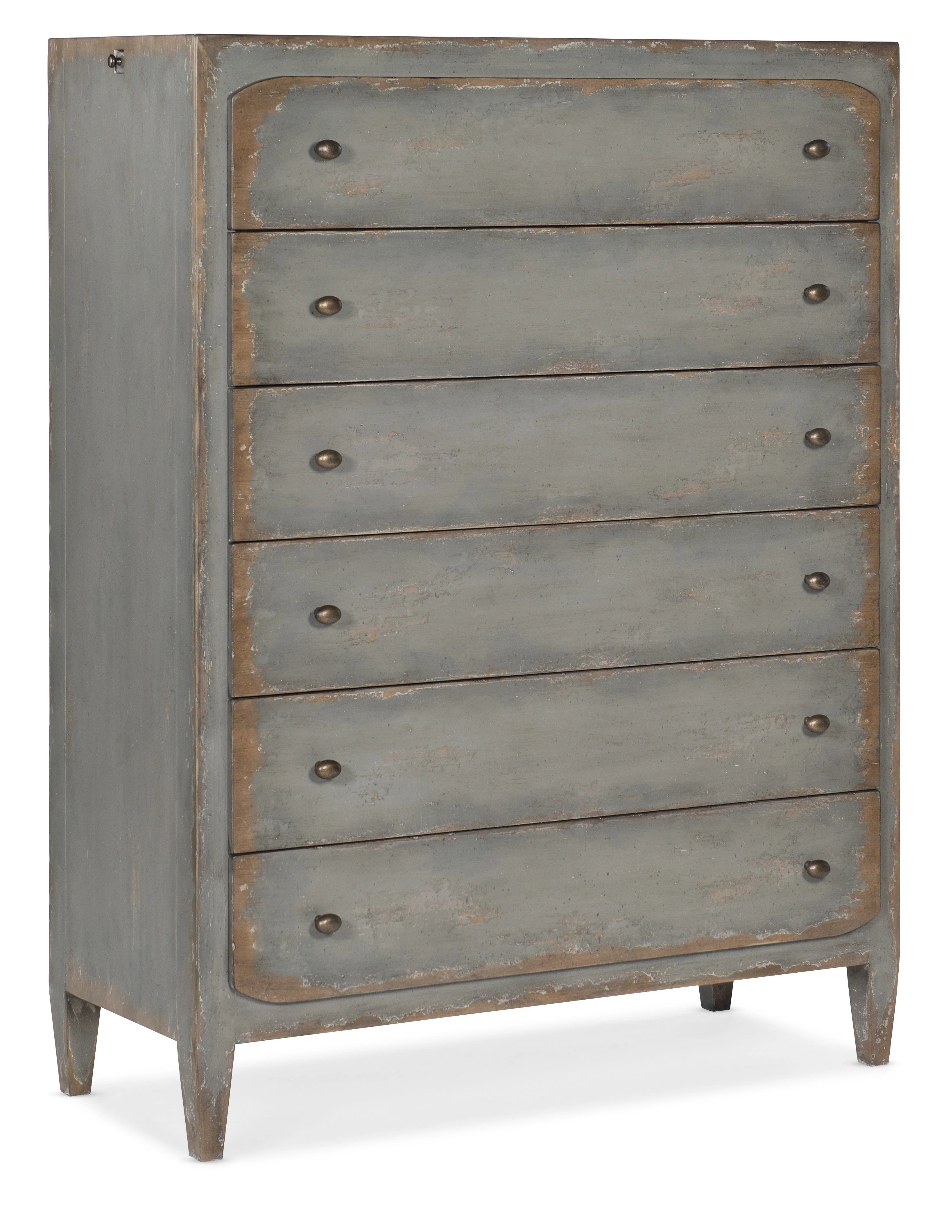 Ciao Bella Six-Drawer Chest- Speckled Gray - Image 1