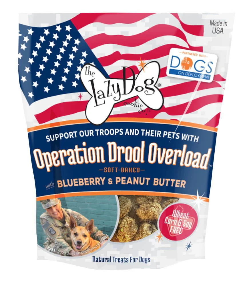 Operation Drool Overload Soft Baked Blueberry/Peanut Butter Natural Dog Treats - Image 1