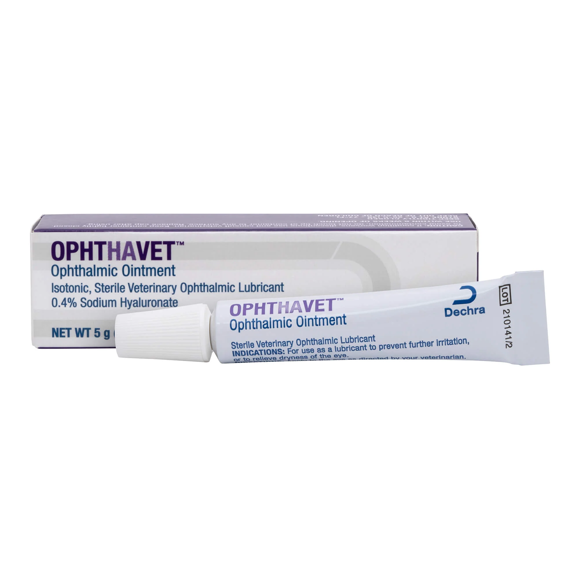 OphtHAvet Ophthalmic Ointment, 5 gram tube - Image 1