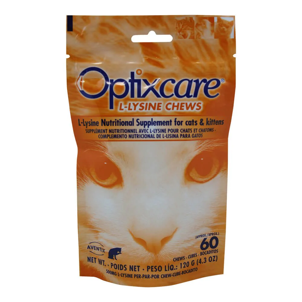Optixcare L-Lysine Chews for Cats & Kittens - Image 1
